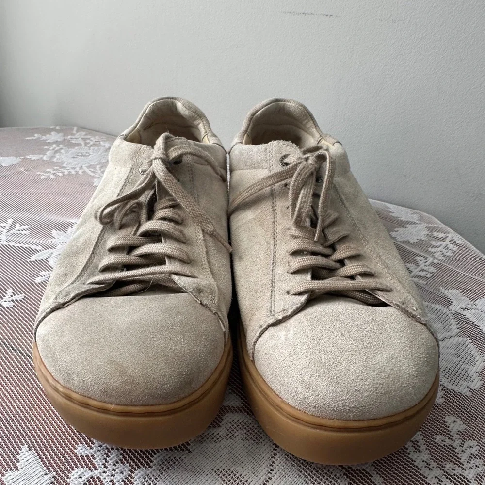 Birkenstock Bend Low Sneakers Mens 8 Womens 10 Sand Suede Good‎ Gum Sole EU 41